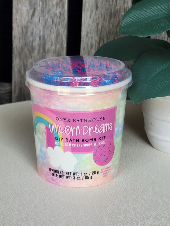 onyx bathhouse Other - Unicorn Dreams Rainbow DIY Bath Bomb Kit With Pink & Blue Sprinkles